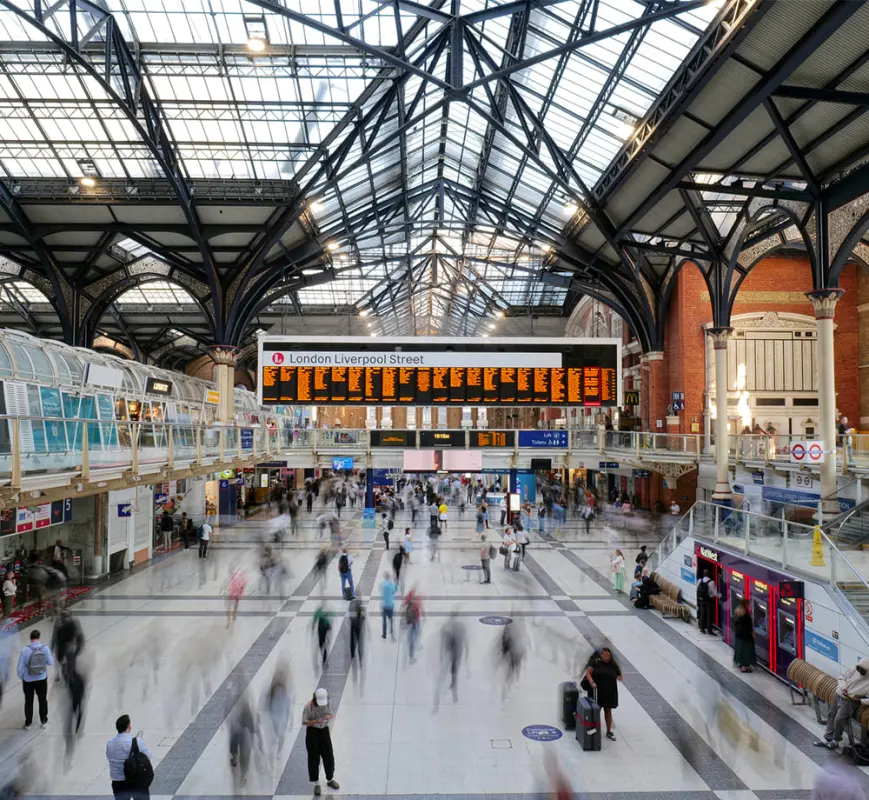 Bagagekluis Station London Liverpool Street